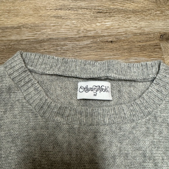 Lauren Moshi — pure cashmere LADONA POSITIVE HAPPYFACE sweater - Picture 6 of 8